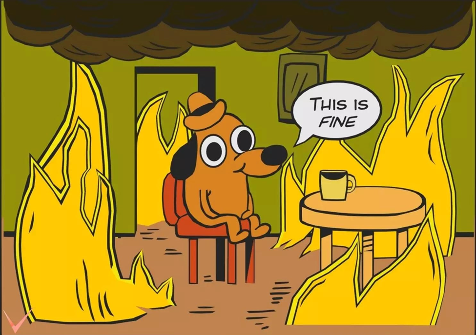 This is fine meme